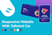 convert figma, xd, sketch to html with tailwind CSS alpinejs