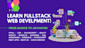 teach you HTML, CSS, javascript, react, and mern stack web development