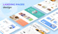 design a visually appealing landing page to attract visitors