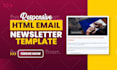 create a responsive HTML email or newsletter template