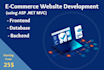 develop an e commerce website using asp dot net mvc