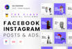 design posts or ads for facebook, instagram in figma