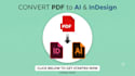 convert pdf file to an indesign or illustrator file