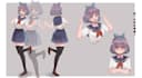 draw your character reference sheet with anime style
