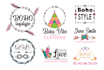 design boho, feminine, hand drawn logo