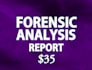 prepare forensic report for you
