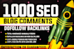 manual do 1000 high authority dofollow blog comment backlinks
