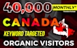 deliver real canada keyword targeted website traffic