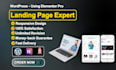 design wordpress landing page or elementor landing page design