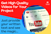 create youtube video with script and voice over