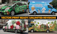 do a creative wrap design for your car, van, truck, trailer