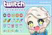 chibi anime sub badges and emotes for twitch and discord