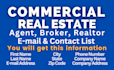 provide commercial real estate, realtor, broker email lists