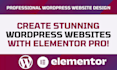 design a wordpress website with elementor pro