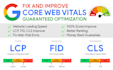 fix core web vitals issues to improve website page speed