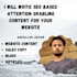 write SEO based attention grabbing  content