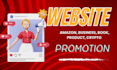 promote and market website amazon, business, book, product, crypto, blog