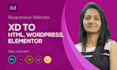 convert adobe xd to HTML or elementor wordpress