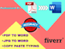 convert PDF to word, scanned to word, image to word,reformat