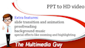 convert powerpoint into a professional online video course