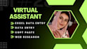 do accurate data entry, copy paste and web research