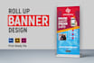 design roll up banner and retractable banner