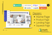 design shopify landing page by  pagefly, shogun, gempages, replo