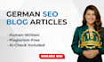 write SEO blog articles in german