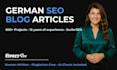 write SEO blog articles in german