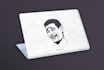 do sleek laptop back cover skin design