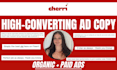 write high converting copy for organic socials and paid ads