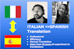professionally translate spanish to italian and vice versa