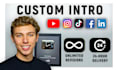 create an engaging custom youtube intro video