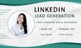 targeted b2b linkedin lead generation and  find email address