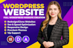 design a professional and responsive modern wordpress website