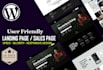 design modern landing page, sales page, single product page