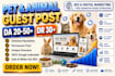 write HQ guest post on a da60 pet and animal blog