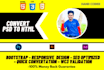 convert psd to html responsive design with bootstrap