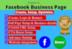 create and setup facebook business page or fan page