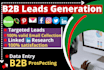 do b2b linkedin lead generation and email finding