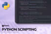 do python programming, python projects, python scripts