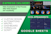 create excel graphs, excel charts, dashboards and macros