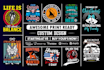 do custom and eye catching svg cricut tshirt design