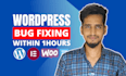 fix wordpress issues, critical errors, and any bugs