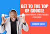 do a complete whitehat manual link building SEO service for top rankings