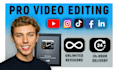 do professional social media video editing