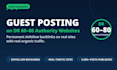 publish guest post on DR 60 to 80 sites with dofollow backlinks