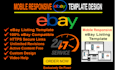 design responsive ebay listing html template