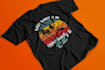create a custom typography and illustrated t shirt design