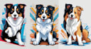 draw your dog and cat into cartoon portrait